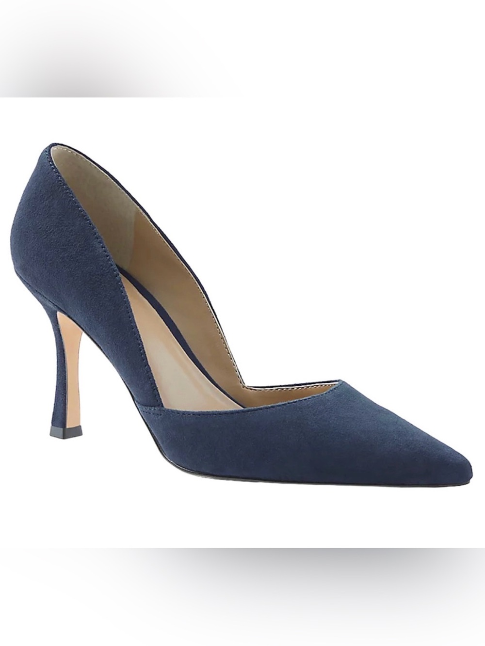 NEW ANN TAYLOR BLUE AZRA SUEDE LEATHER PUMPS HIGH HEELS SHOES SIZE 8